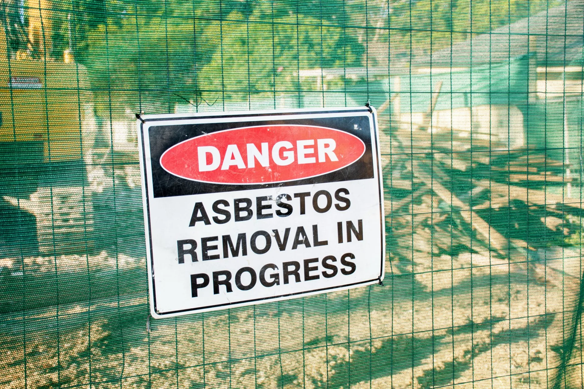 Asbestos removal safety equipment